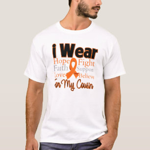Ich trage Band-Collagen-Cousin - Leukämie T-Shirt