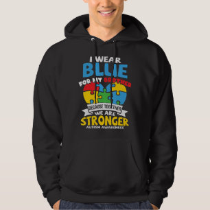 Ich trage Blau für Autismus Awareness Family Hoodie