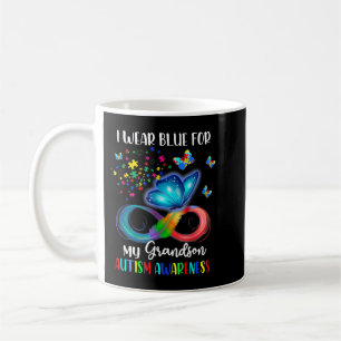 Ich trage Blau für Autismus Awareness Family Kaffeetasse