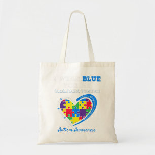 Ich trage Blau für Autismus Awareness Family Tragetasche