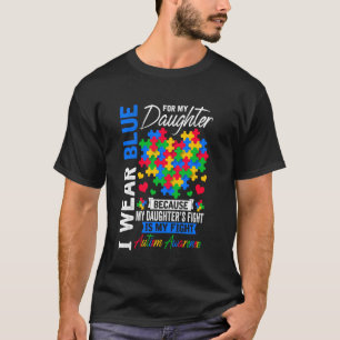 Ich trage Blau für das Autismus-Bewusstsein meiner T-Shirt