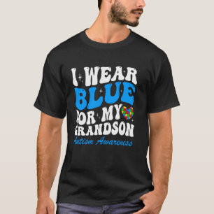 Ich trage Blau für das Herz meines Enkels Autismus T-Shirt
