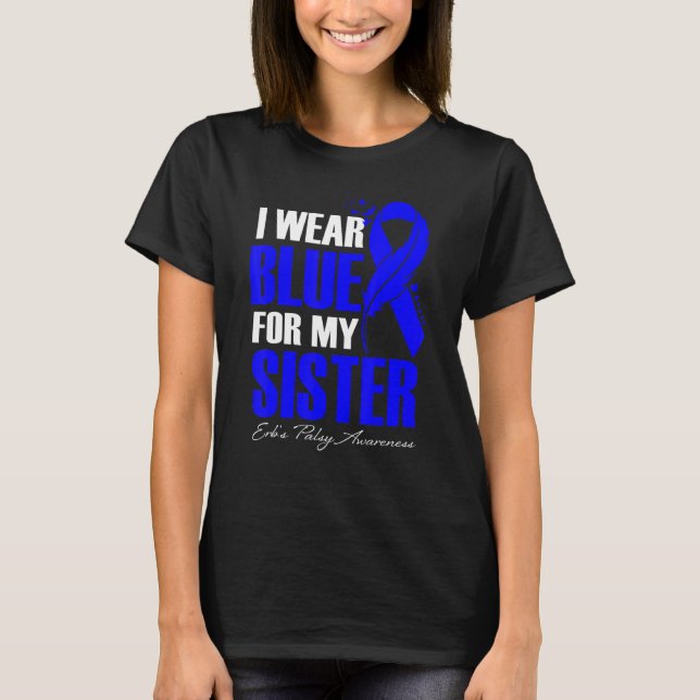 Ich trage Blau für das Palsy-Bewusstsein meiner Sc T-Shirt (Vorderseite)