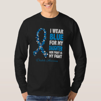 Ich trage Blau für Granndma ihr Kampf ist mein Kam T-Shirt
