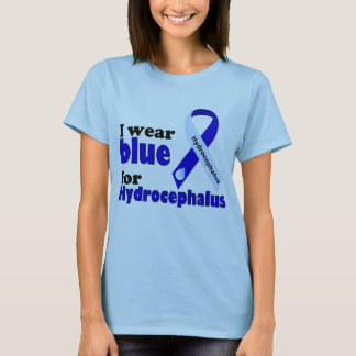 Ich trage Blau für Hydrocephalus T-Shirt