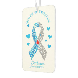 Ich trage Blau für jemanden, den ich liebe Diabete Autolufterfrischer