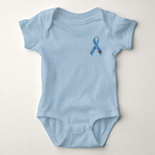 Ich trage Blau für Lukas Baby Strampler