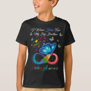 Ich trage Blau für mein großes Bruder-Autismus-B T-Shirt