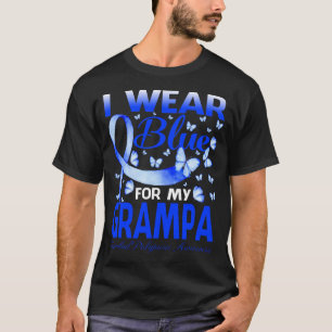 Ich trage Blau für meine GRAMPA-vertraute Polyposi T-Shirt