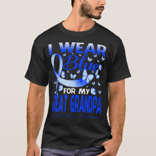 Ich trage Blau für meine große GRANDPA Colon Cance T-Shirt
