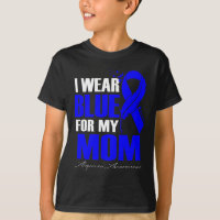 Ich trage Blau für meine Mama Alopezie Feder