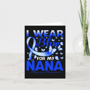 Ich trage Blau für meine Nana Alopezie Awareness B Karte