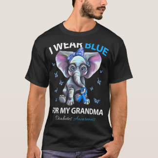 Ich trage Blau für meine Oma Diabetes Awareness El T-Shirt