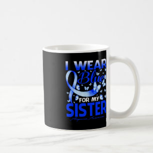 Ich trage Blau für meine Schwester Alopezie Awaren Kaffeetasse
