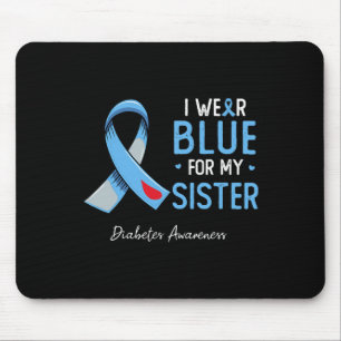 Ich trage blau für meine Schwester, den Monat, in Mousepad