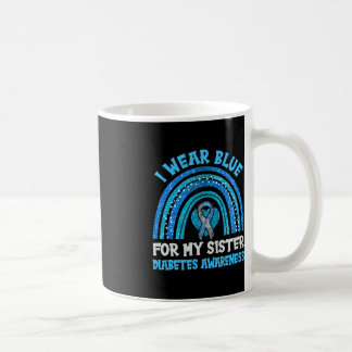 Ich trage Blau für meine Schwester Diabetes Awaren Kaffeetasse