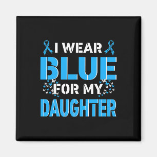 Ich trage Blau für meine Tochter Diabetes Awarenes Magnet