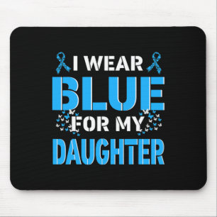 Ich trage Blau für meine Tochter Diabetes Awarenes Mousepad