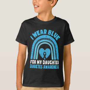 Ich trage Blau für meine Tochter Diabetes Awarenes T-Shirt
