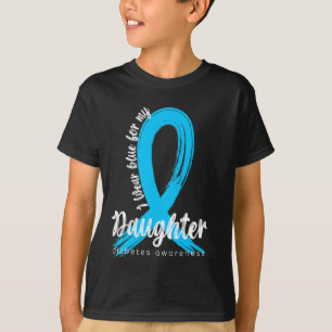 Ich trage Blau für meine Tochter Diabetes Awarenes T-Shirt