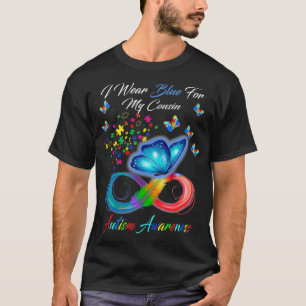 Ich trage Blau für meinen Cousin Autismus-Bewussts T-Shirt