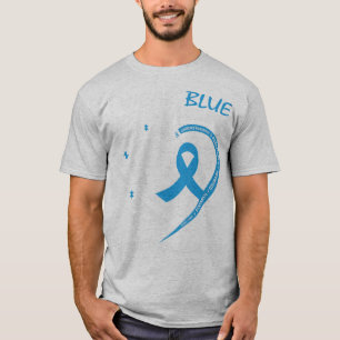 Ich trage Blau für meinen Cousin, weil der Feig me T-Shirt