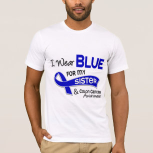 Ich trage Blau für meinen Darmkrebs der T-Shirt
