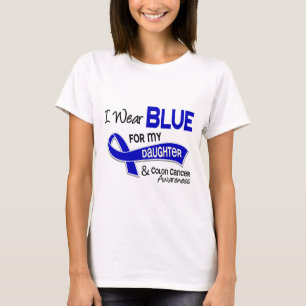 Ich trage Blau für meinen Darmkrebs der Tochter-4 T-Shirt