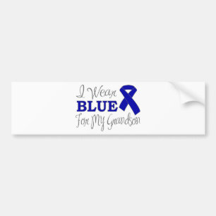 Ich trage Blau für meinen Enkel (blaues Band) Autoaufkleber