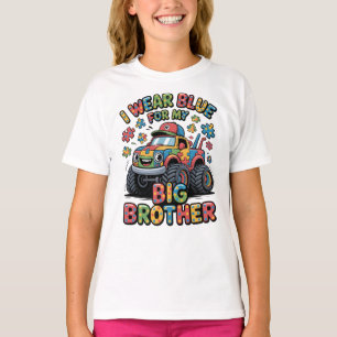 Ich trage Blau für meinen großen Bruder Autism Awa T-Shirt