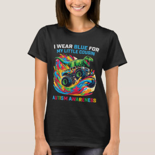 Ich trage Blau für meinen kleinen Cousin Autismus T-Shirt