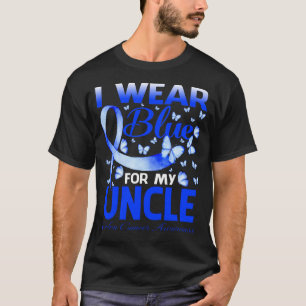Ich trage Blau für meinen Onkel Colon Cancer Aware T-Shirt