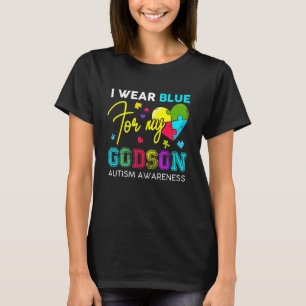 Ich trage Blau für meinen Paten Autism Awareness G T-Shirt