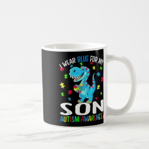 Ich trage Blau für meinen Sohn Autismus Bewusstsei Kaffeetasse