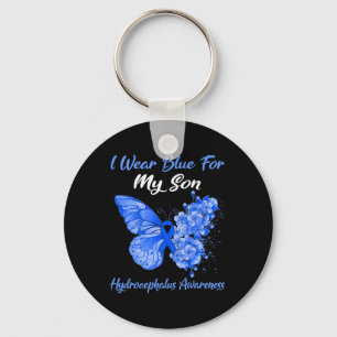 Ich trage Blau für meinen Sohn, den Hydrocephalus, Schlüsselanhänger