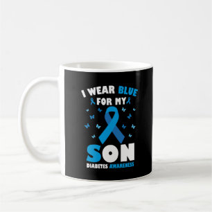 Ich trage Blau für meinen Sohn Diabetes Bewusstsei Kaffeetasse