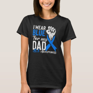 Ich trage Blau für meinen Vater als Sensibilisieru T-Shirt