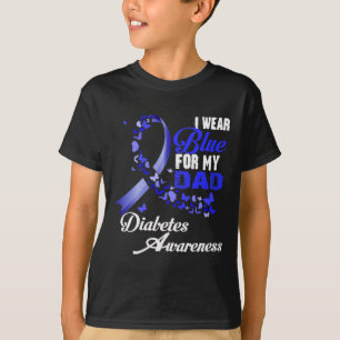 Ich trage Blau für meinen Vater T1d Diabetes Aware T-Shirt