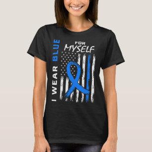 Ich trage Blau für mich selbst Diabetes Bewusstsei T-Shirt
