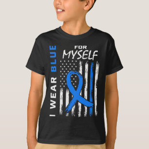 Ich trage Blau für mich selbst Diabetes Bewusstsei T-Shirt