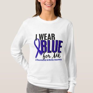 Ich trage Blau ich rheumatoide Arthritis RA T-Shirt