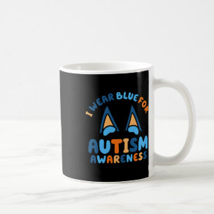 Ich trage Blauer für Autismus-Bewusstseinsbildung Kaffeetasse