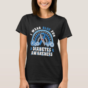 Ich trage Blauer für Diabetes-Bewusstsein Monat No T-Shirt