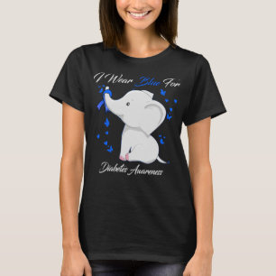 Ich trage Blauer für Diabetes-Sensibilisierungskrä T-Shirt
