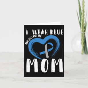 Ich trage Blauer und Grau für meine Mama Diabetes Karte