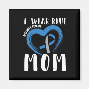 Ich trage Blauer und Grau für meine Mama Diabetes Magnet