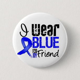Ich trage blaues Band für meinen Freund - Button