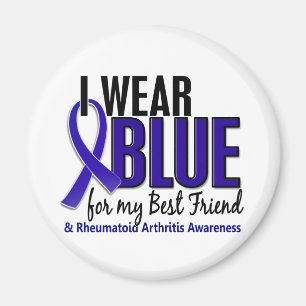 Ich trage blaues rheumatoide Arthritis RA des Magnet