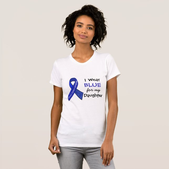 Ich trage Blue e für mein CFS-Shirt meiner Tochter T-Shirt (Vorne ganz)