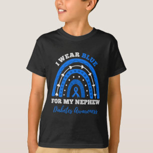 Ich trage Blue für meinen Nephew T1d Typ 1 Diabete T-Shirt